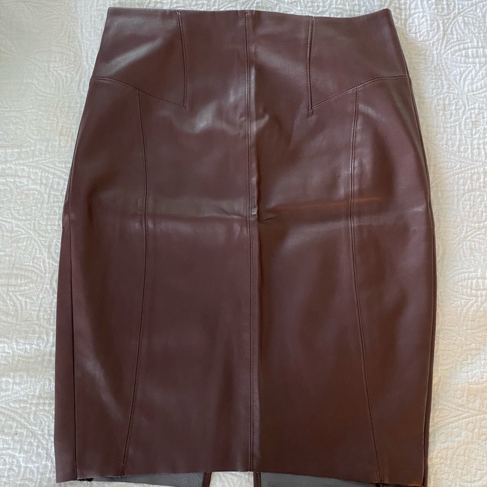 Pleather Express Pencil Skirt